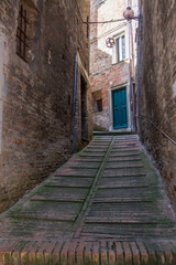 Obraz premium view of the city of Urbino in Italy