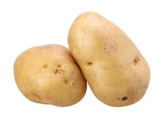 pile of young potatoes isolated, transparent PNG, PNG format, cut out