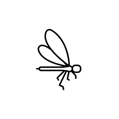 Dragonfly line icon