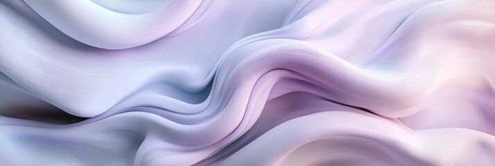 Obraz premium Seamless Soft Lavender-Gray Wave Texture Delicate and Minimalist 3D Pattern background For Text