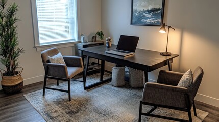 Fototapeta premium Modern Home Office Setup (1)