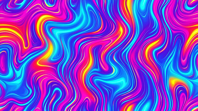 Vibrant abstract swirl pattern showcasing colorful waves in a fluid design, ideal for backgrounds