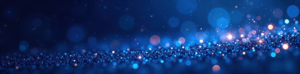 Sparkling glitter, dark blue, magical night scene , galaxy, night sky