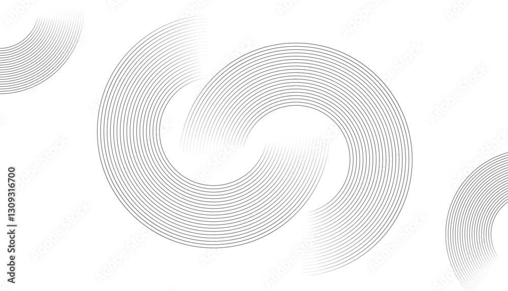Aufkleber Fade distressed overlay. geometric abstract background. overlapping layers. line effect decoration. abstract background with dynamic circle lines