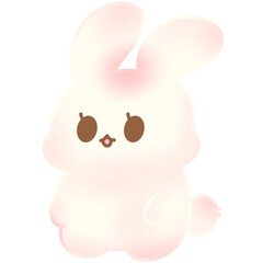 Cute bunny and Easter things for Easter 