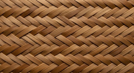 Natural Woven Bamboo Texture