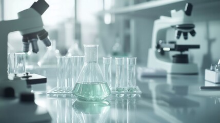 Clinical research laboratory setup.