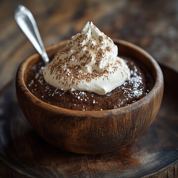 Finnish m&auml;mmi rye malt pudding with cream and sugar