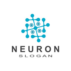 Neuron logo icon vector