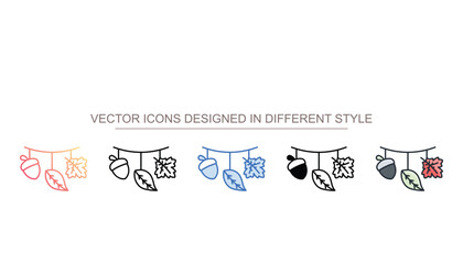 Fall D�cor icon design with white background stock illustration