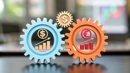 Economic growth indicators for employment in business development urban setting