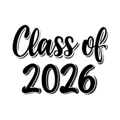 Class of 2026 High-Contrast Graduation