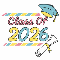 Bright and Modern Class of 2026 Keepsake