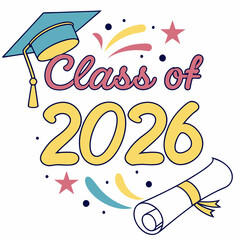 Bright and Modern Class of 2026 Keepsake