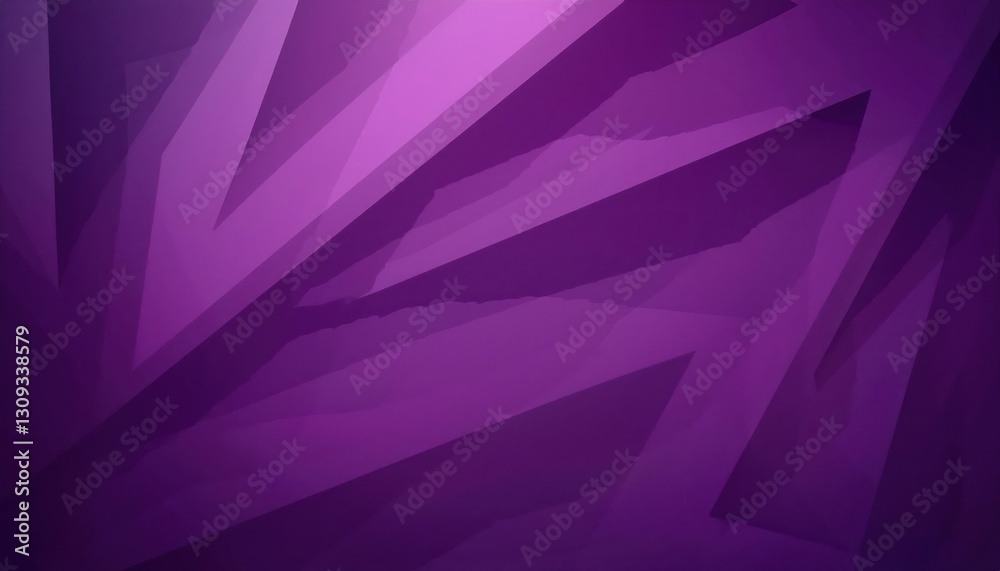 Fototapete geometric abstract purple background with layered translucent angular shapes, modern digital texture for design and branding


