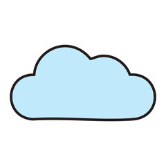 Cloud computing isolated icon vector illustration design