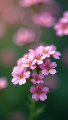 Fototapeta premium Tiny Gypsophila flowers, intricate detail, soft focus , detail, plant