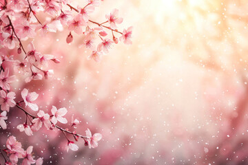 Fototapeta premium Vertical Sakura background.