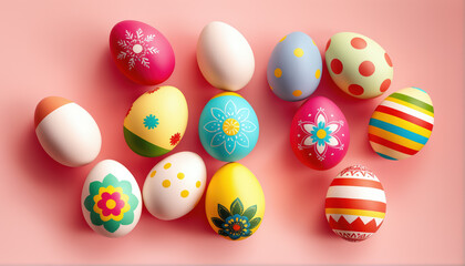 Fototapeta premium Colorful Easter Eggs