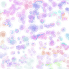 Bokeh, a pattern of scattered colored dots, light mist