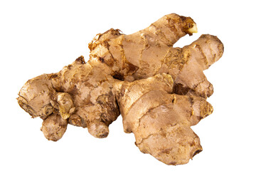 ginger root isolated on white  or transparent background