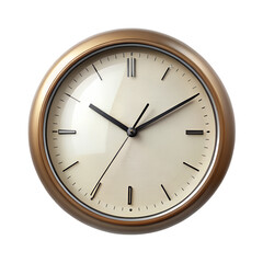 wall clock isolated on transparent background