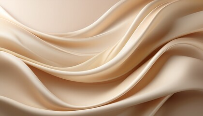Obraz premium Silky Beige Gradient. Soothing light beige to milky white blend. Elegant, soft texture. Calming, neutral background.
