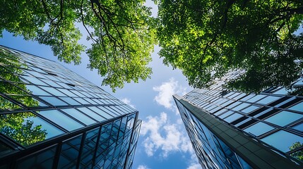 A corporate ESG strategy for green energy companies focusing on the balance between profitability and environmental protection
