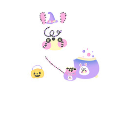 Rabbit halloween cute