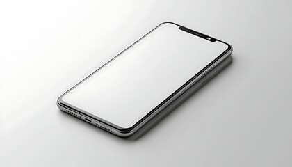 Modern phone mockup on a light surface