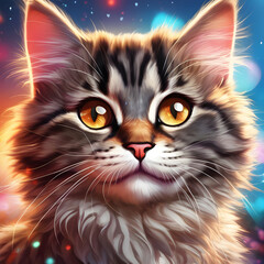 animation Kitty  baby cat style illustrations 