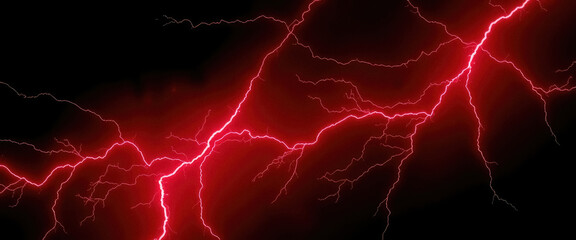 red lightning bolts illuminate dark sky nature raw power and intensity