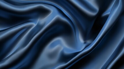 Fototapeta premium Abstract flowing silk fabric texture, beautiful iridescent satin background 