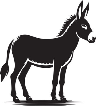 recommend clip art: black donkey clip art vector, black donkey silhouette vector, donkey vector illustration, donkey logo vector, donkey vector icon, donkey silhouette vector isolated on white background full body