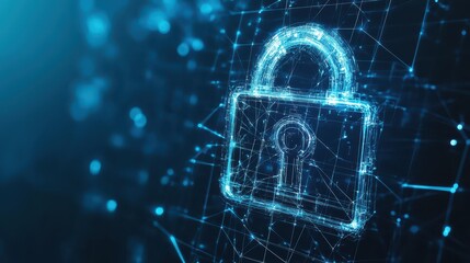 Abstract futuristic quantum encryption interface protecting financial transactions