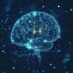 Abstract neural network secured with quantum encryption, AIdriven cybersecurity concept