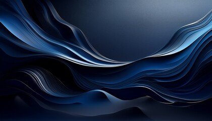 Fototapeta premium Obsidian Night gradient, a smooth blend of matte black and velvety navy blue. 