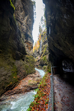 Partnachklamm Gorge in Bavaria - Germany