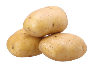 pile of young potatoes isolated, transparent PNG, PNG format