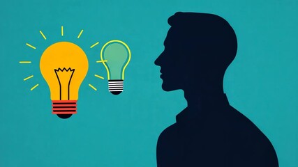 A conceptual image of business and investment psychology for wallpaper. Growth mindset and positive thinking. Personal development.