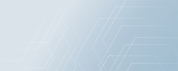 Abstract white and light blue color geometric shape and lines seamless pattern background design.