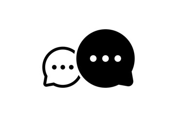 Obraz premium Speech Bubble Vector Icon. Comment Vector Icon. Chat Message Vector Icon