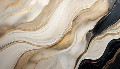 Obraz premium Marble Stone Gradient, elegant marble transitions in beige, cream white, and soft tones. 
