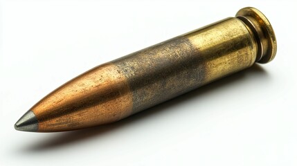 A Single Bullet Cartridge Close Up View