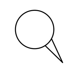 speech bubble isolated on white background