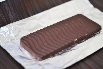 handmade chocolate from carob with goji berries