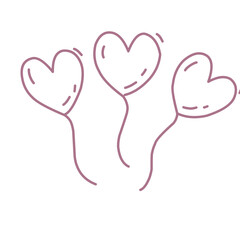 Valentine day coquettish illustration