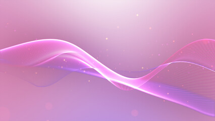 Abstract soft pink waves. Delicate liquid background. Valentine's day. colorful liquid stripes glitter particles. Pink gradient shapes. Shiny iridescent liquid waves. 4k,	