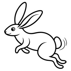 jumping-bunny-with-motion-line-details--playful-wo.eps