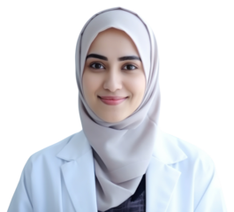 Doctor smile adult woman.